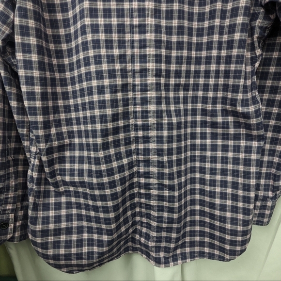 Billy Reid Men's Plaid Tabbed Shoulder Button Down Sz XXL Fit 2 - Picture 9 of 12